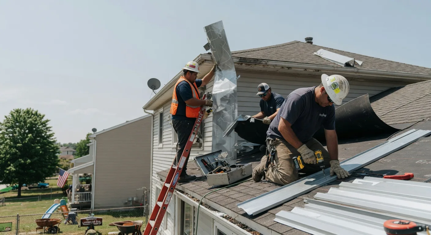 Storm Damage Metal Roof Repair in Tobias, NE